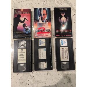 VTG VHS Horror The Stepfather Slasher Trilogy 1, 2, & 3 Exclusive to VHS!